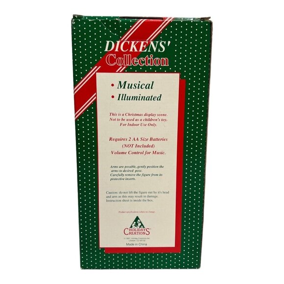 Holiday Creations Dickens Collection Musical Caroler Figure Illuminated Musical - Picture 3 of 16